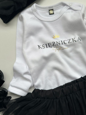 Body niemowlęce z nadrukiem Księżniczka Tatusia
