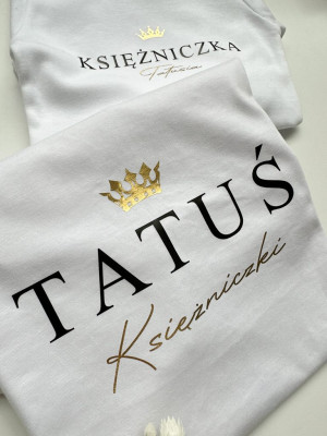 Koszulka męska z nadrukiem Tatuś Księżniczki