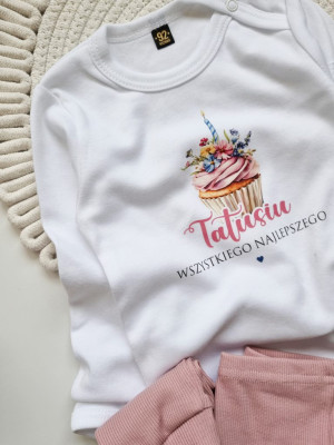 Body niemowlęce babeczka wszystkiego najlepszego