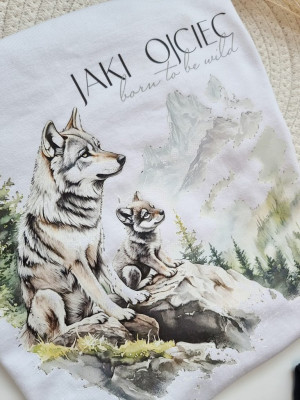 Koszulka męska wilki jaki ojciec