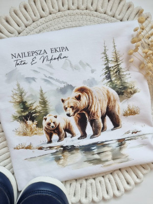 Koszulka męska niedźwiedzie najlepsza ekipa