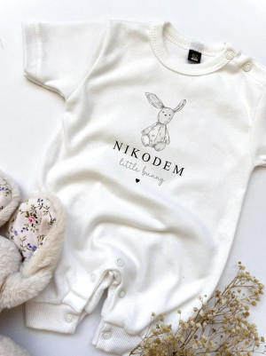 Rampers niemowlęcy pluszowy króliś little bunny