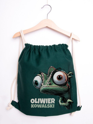 Worek dla dziecka kameleon + imię
