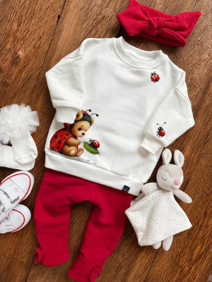 Bluza dziecięca misio biedronka