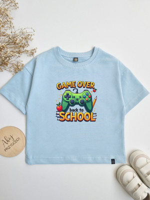 Koszulka dziecięca game over back to school