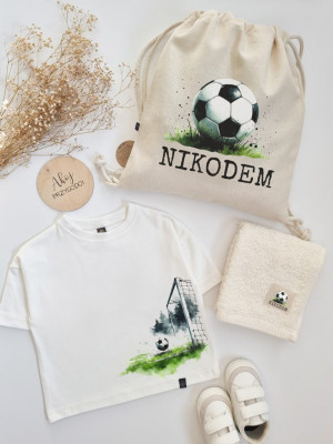 Zestaw do przedszkola 3el. z nadrukiem piłki