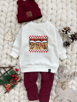 Bluza dziecięca świąteczne reniferki