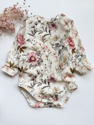 Body niemowlęce kwiaty vintage
