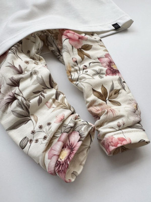 Legginsy niemowlęce kwiaty vintage