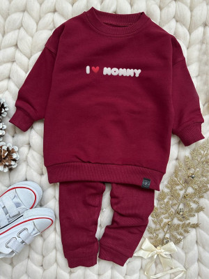Komplet dla dziecka z nadrukiem I ❤ Mommy / Daddy