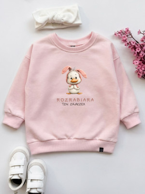 Bluza dziecięca z nadrukiem rozrabiara tzn. zajączek