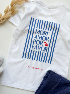 Koszulka dziecięca z nadrukiem more amor por favor
