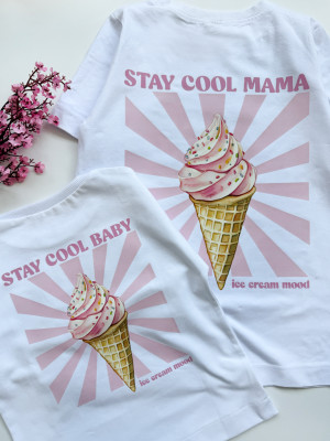 Komplet dla mamy i dziecka ice cream mood