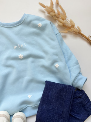 Bluza dziecięca z nadrukiem stokrotek mini