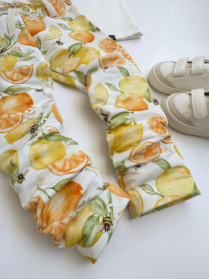 Legginsy dziecięce cytrusowy sad