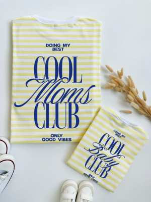 Komplet koszulek w paski cool club