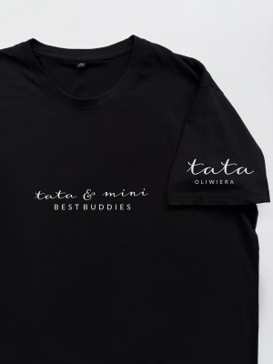 Koszulka męska z nadrukiem best buddies tata mini