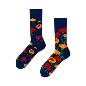 Skarpetki Flower Power Navy