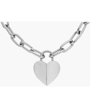 Naszyjnik Fossil Harlow Linear Texture Heart JF04657040