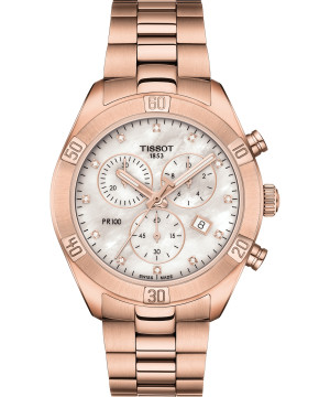 Zegarek damski Tissot PR 100 Sport Chic Chronograph T101.917.33.116.00 (T1019173311600)
