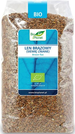 LEN BRĄZOWY (SIEMIĘ LNIANE) BIO 1 kg