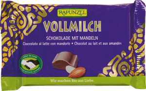 CZEKOLADA MLECZNA Z MIGDAŁAMI BIO 100 g