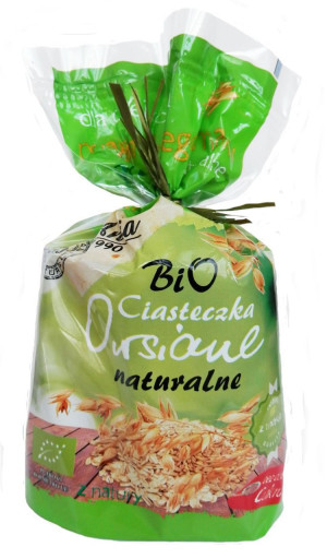 CIASTKA OWSIANE NATURALNE BEZ DODATKU CUKRÓW BIO 150 g