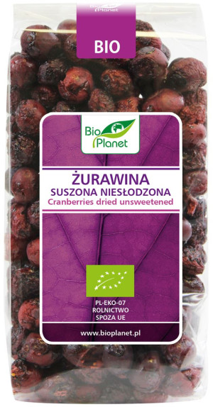 ŻURAWINA SUSZONA NIESŁODZONA BIO 50 g