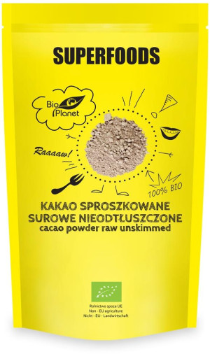 KAKAO SPROSZKOWANE SUROWE NIEODTŁUSZCZONE BIO 150 g