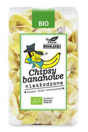 CHIPSY BANANOWE NIESŁODZONE BIO 150 g - BIO PLANET