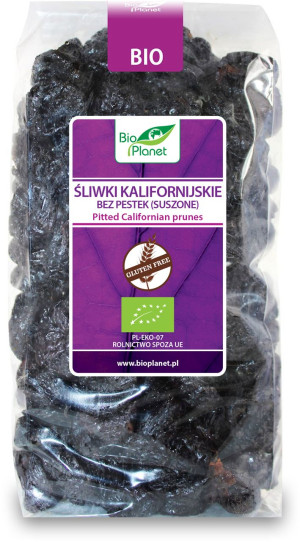 ŚLIWKI KALIFORNIJSKIE BEZ PESTEK BEZGLUTENOWE BIO 1 kg