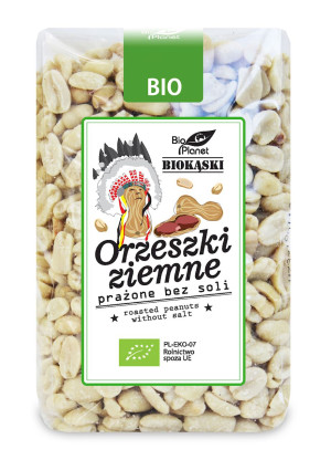 ORZESZKI ZIEMNE PRAŻONE BEZ SOLI BIO 350 g