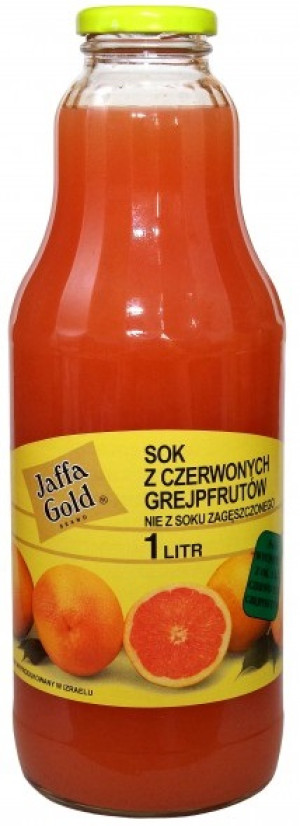 SOK Z CZERWONYCH GREJPFRUTÓW BIO 1 L