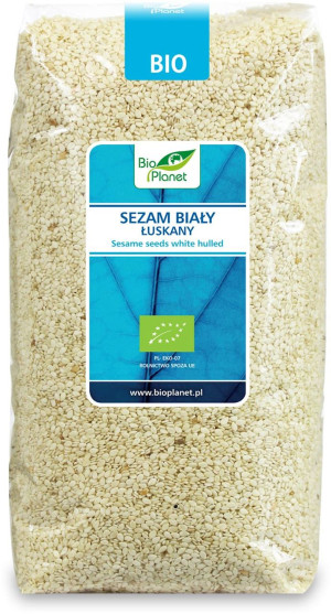 SEZAM BIAŁY ŁUSKANY BIO 1 kg
