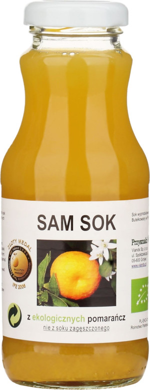 SOK POMARAŃCZOWY NFC BIO 250 ml