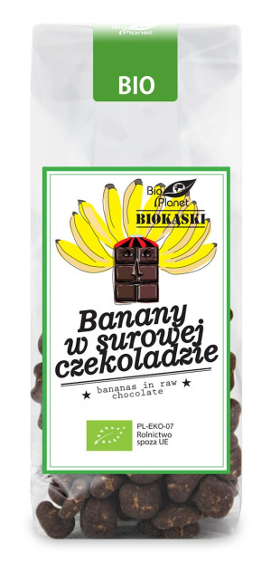 BANANY W SUROWEJ CZEKOLADZIE BIO 100 g