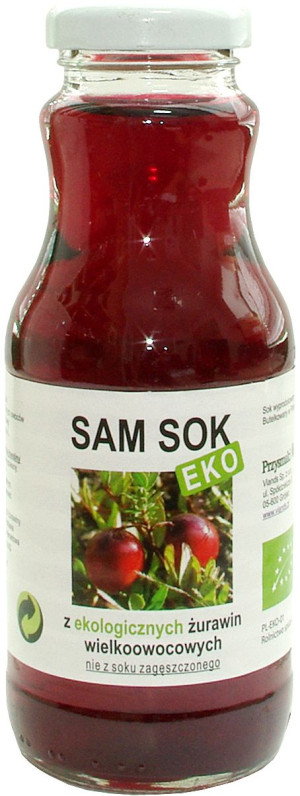 SAM SOK Z ŻURAWINY WIELKOOWOCOWEJ NFC BIO 250 ml