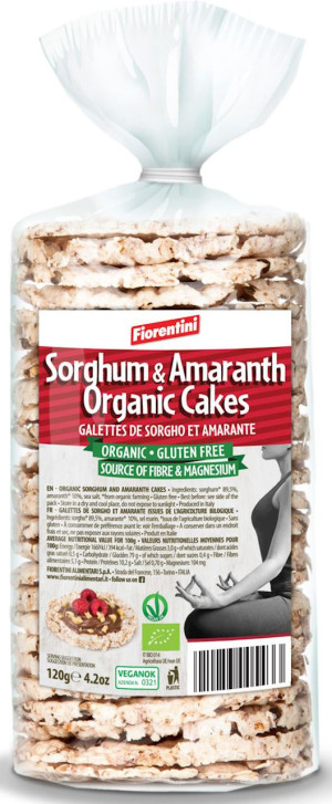 WAFLE Z SORGO I AMARANTUSA BEZGLUTENOWE BIO 120 g
