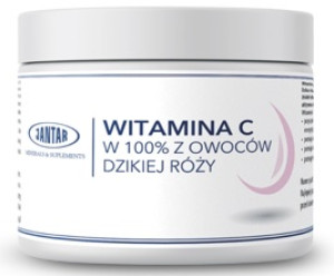 WITAMINA C Z DZIKIEJ RÓŻY W PROSZKU (2000 mg) 300 g - JANTAR