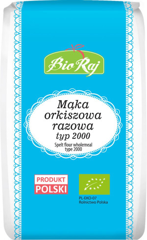 MĄKA ORKISZOWA RAZOWA TYP 2000 BIO 1 kg