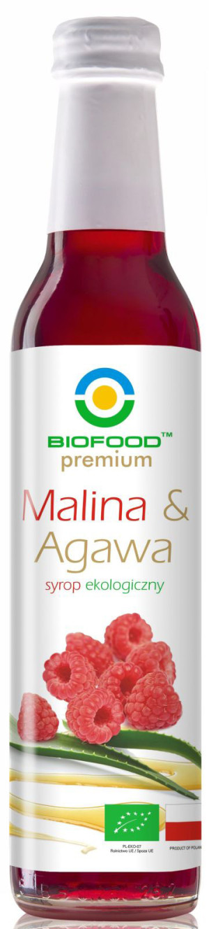 SYROP MALINA Z AGAWĄ BIO 250 ml