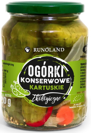 OGÓRKI KONSERWOWE KARTUSKIE BIO 670 g (360 g)