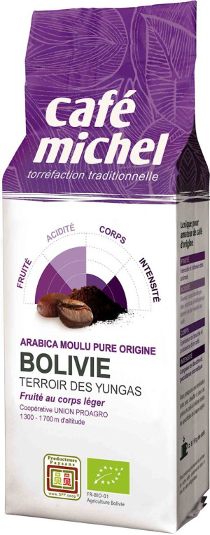 KAWA MIELONA ARABICA 100 % BOLIWIA FAIR TRADE BIO 250 g