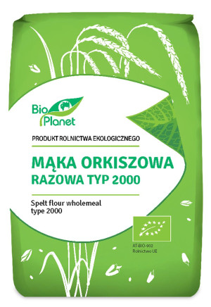 MĄKA ORKISZOWA RAZOWA TYP 2000 BIO 1 kg