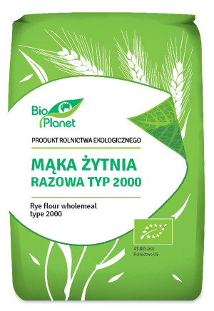 MĄKA ŻYTNIA RAZOWA TYP 2000 BIO 1 kg