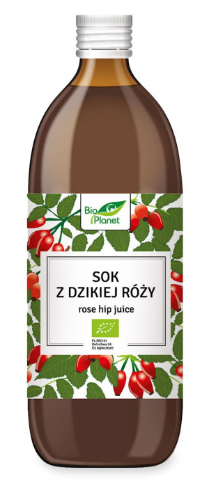 SOK Z DZIKIEJ RÓŻY BIO 500 ml