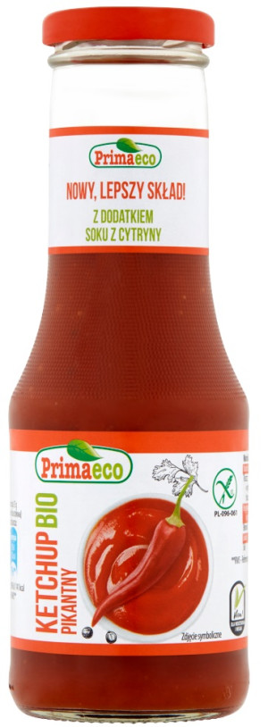 KETCHUP PIKANTNY BEZGLUTENOWY BIO 315 g