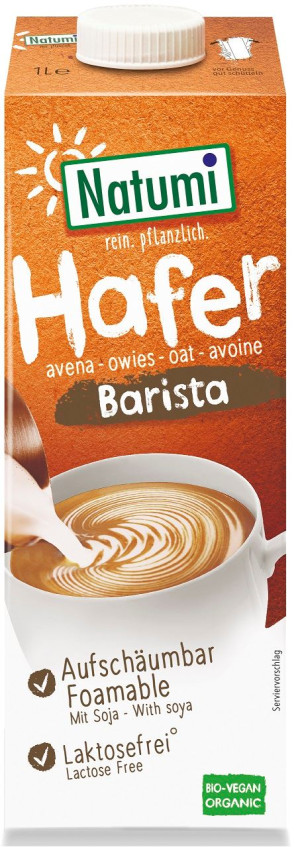 NAPÓJ OWSIANO - SOJOWY BARISTA BEZ DODATKU CUKRÓW BIO 1 L
