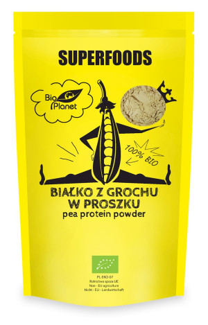 BIAŁKO Z GROCHU W PROSZKU BIO 150 g