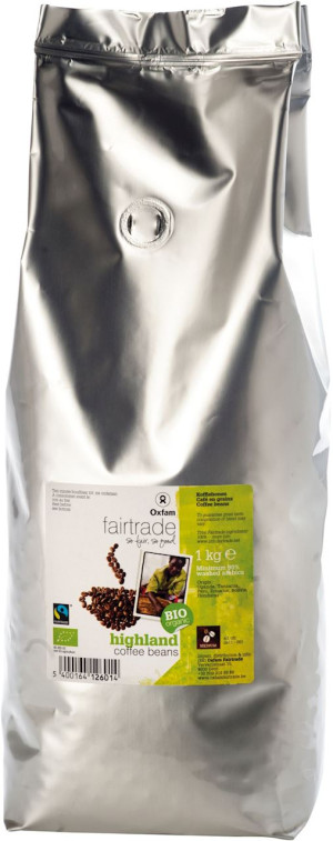 KAWA ZIARNISTA ARABICA 100 % WYSOKOGÓRSKA FAIR TRADE BIO 1 kg